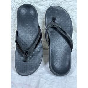 Vionic Flip Flops Sandals Tide Sport Women's Size 8 Black Orthotic